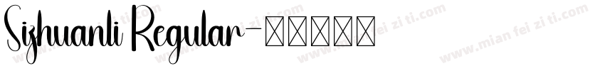 Sizhuanli Regular字体转换